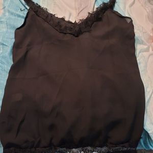 Black lace tank XL